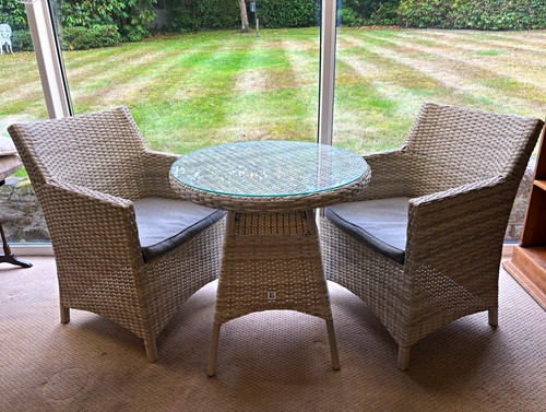 Outdoor rattan bistro set 2 - bistro,