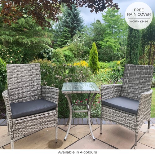 Rattan bistro set garden - rattan,