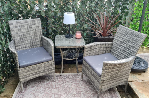 Bistro table and chairs - and,