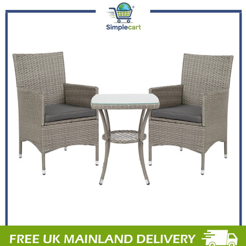 Rattan bistro set garden - rattan,