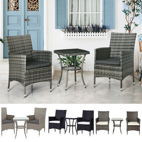 Bistro set with seat cushions - bistro,