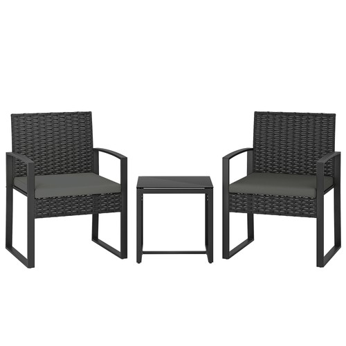Outsunny rattan bistro - bistro, set,