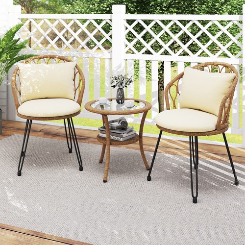 Set wicker patio bistro - set,