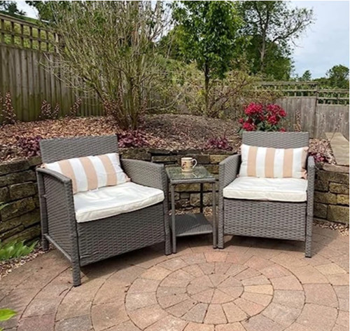 Rattan bistro set garden patio - rattan,