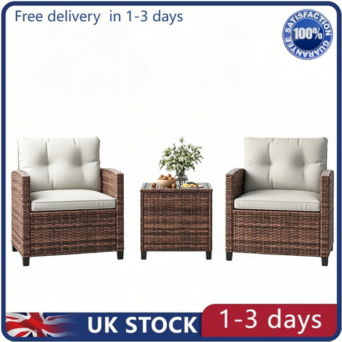 3pcs rattan outdoor - 3pcs,