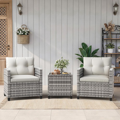 3pcs rattan bistro - rattan, set,garden