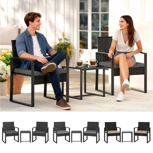 Piece rattan bistro - 3,