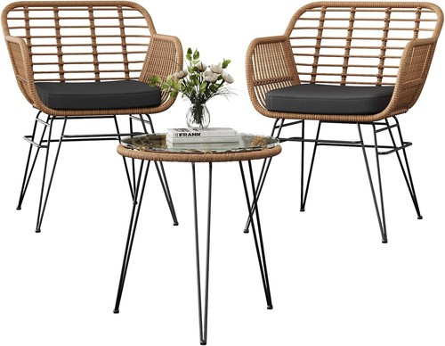 Piece rattan bistro - 3-piece,